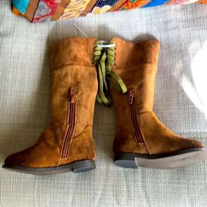 COPY - Joyfolie “Chantal in Chestnut” toddler Faux Suede Toddler Boots